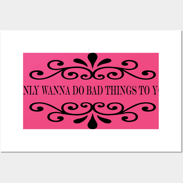 bad things Wall Art by martian